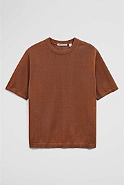 Fine Mesh Knit T-Shirt