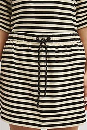 Australian Cotton Blend Stripe Jersey Skirt