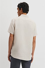 Regular Fit Short Sleeve Linen Shirt