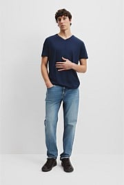 Pima Cotton V-Neck T-Shirt