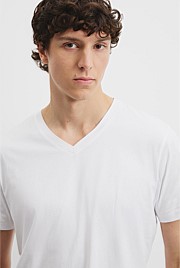 Pima Cotton V-Neck T-Shirt