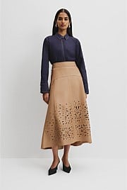 CR X RE-kin-DLE Leather Skirt