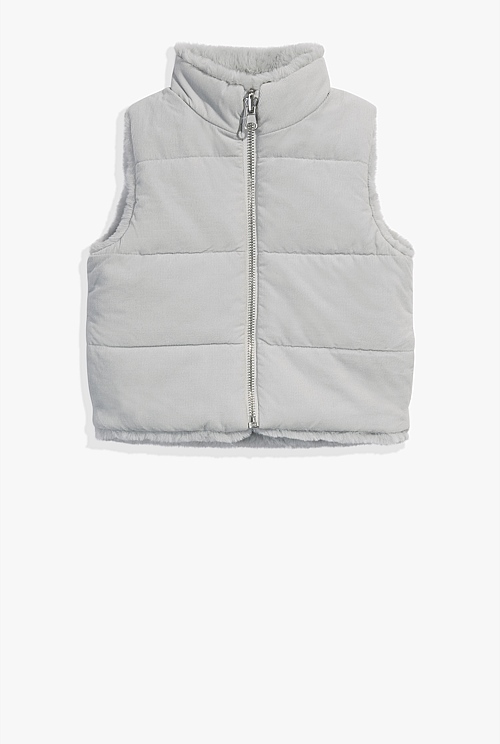 Reversible Faux Fur Vest