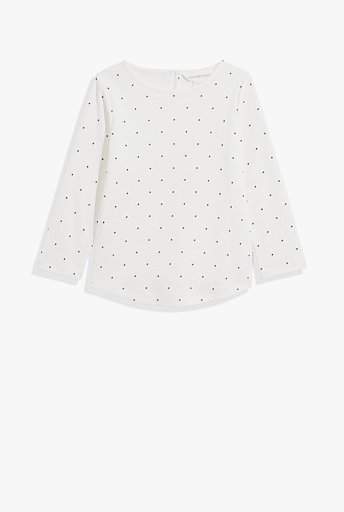 Organically Grown Cotton Pin Dot T-Shirt