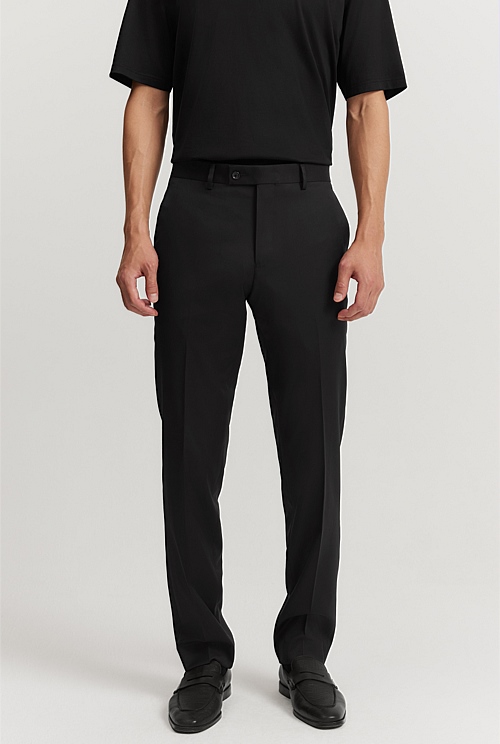 Regular Fit Australian Wool Travel Pant