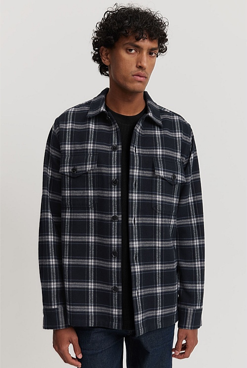 Check Cotton Overshirt