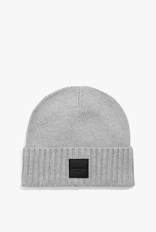 Organically Grown Cotton Blend Patch Logo Beanie