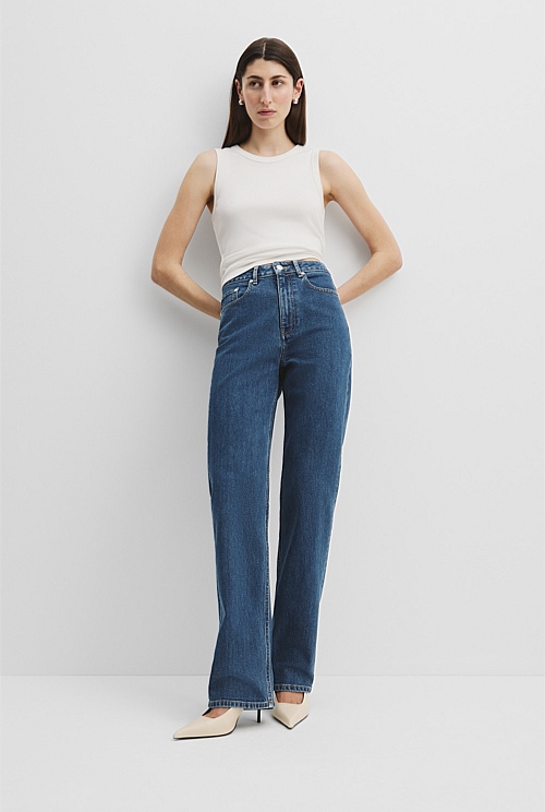 High Rise Straight Jean