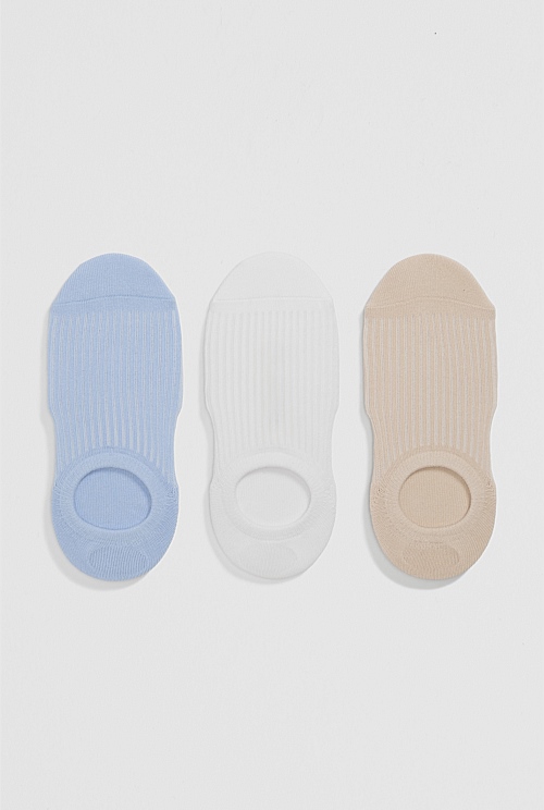 Rib No-Show Sock Pack of 3