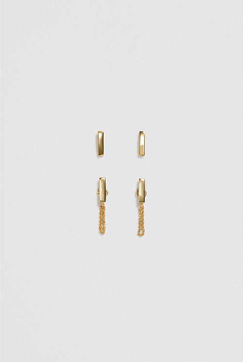 Bar Stud Earring Pack