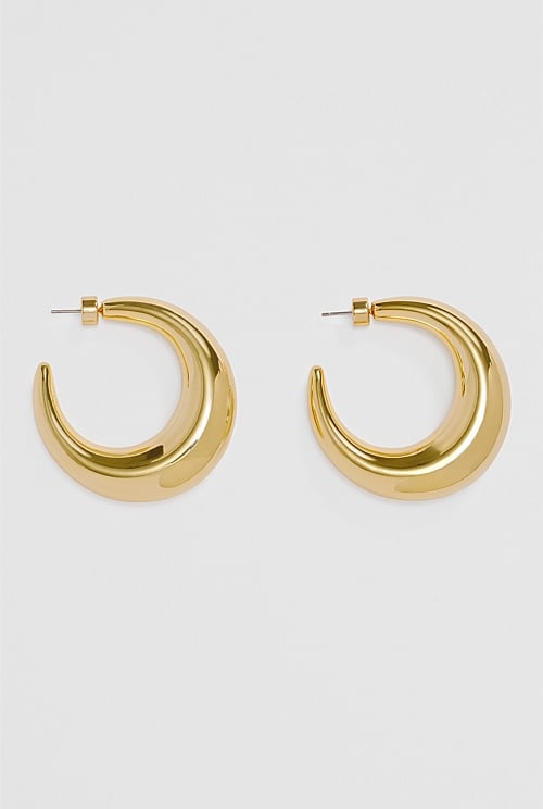 Extra Large Lunar Hoop Earring