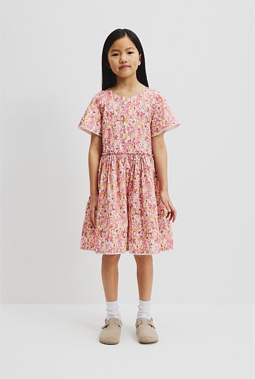 Organically Grown Cotton Garden Flare Dress