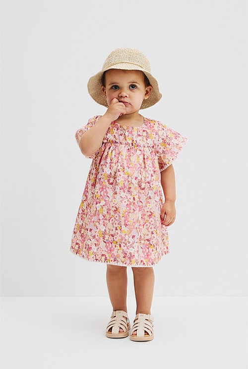 Organically Grown Cotton Garden Flare Dress