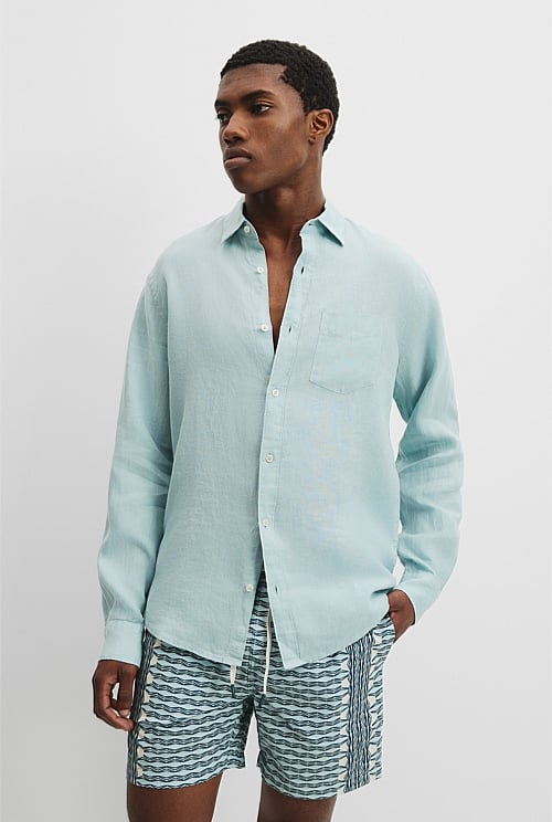 Regular Fit Organically Grown Linen Shirt