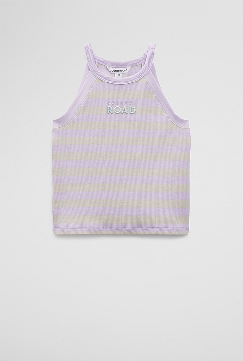 Australian Cotton Logo Halter Tank