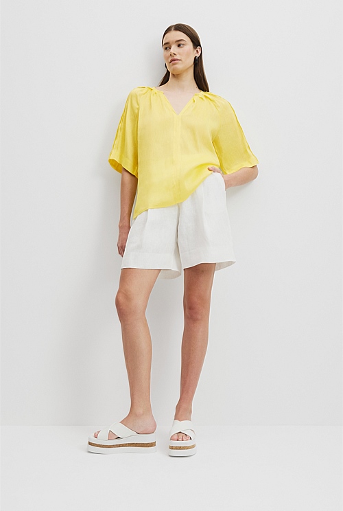 Short Sleeve Soft Popover