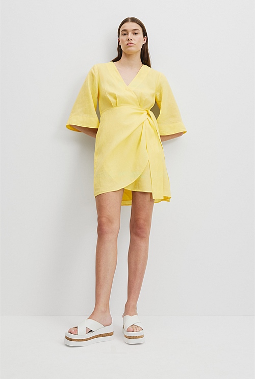 Ramie Wrap Dress