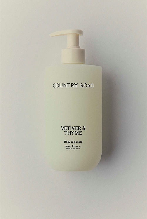 Australian Made Vetiver & Thyme Body Cleanser 500mL