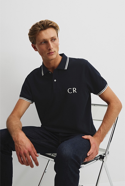 Verified Australian Cotton CR Logo Pique Polo