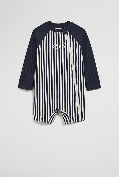 Stripe Logo Swimsuit