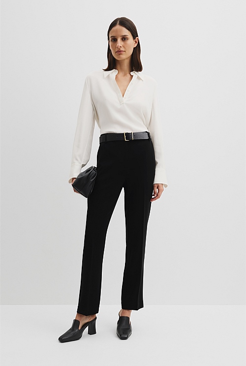 Slim Leg Woven Pant