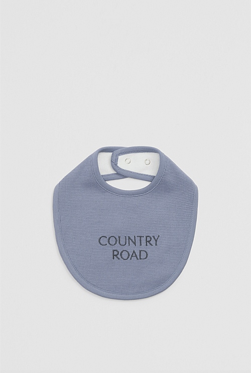 Organically Grown Cotton Waffle Bib