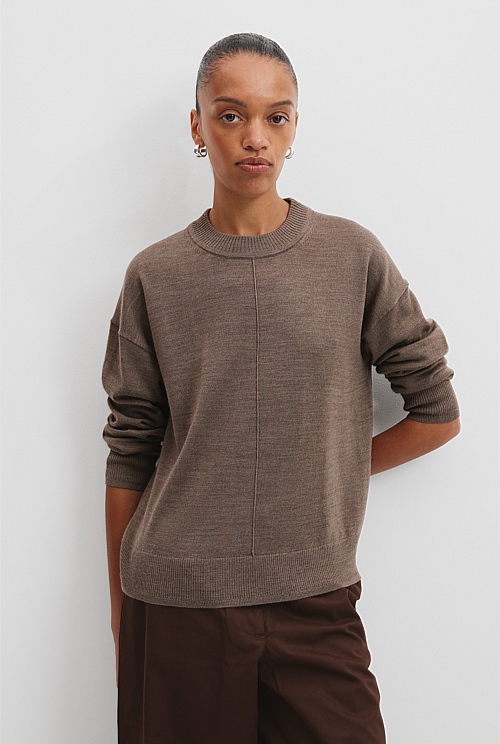 Verified Australian Merino Wool Crew Neck Knit