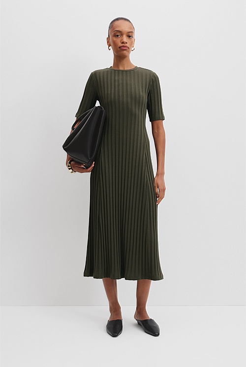 Rib Midi Dress
