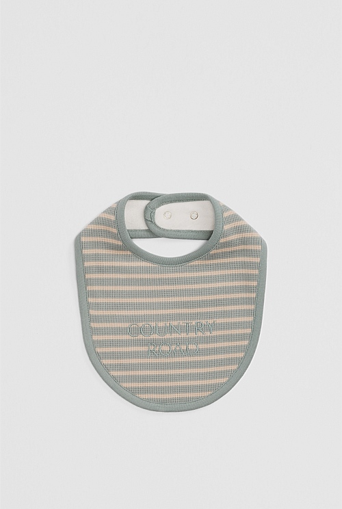 Organically Grown Cotton Waffle Bib