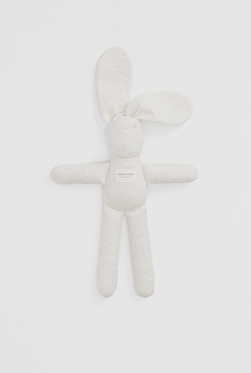 Organically Grown Cotton Rib Stripe Bunny