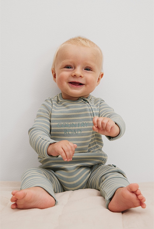 Organically Grown Cotton Waffle Jumpsuit