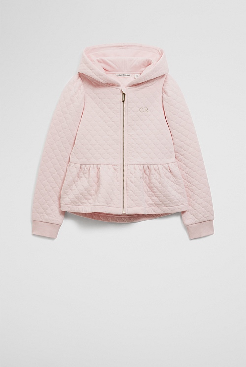 Quilted Zip-Through Sweat
