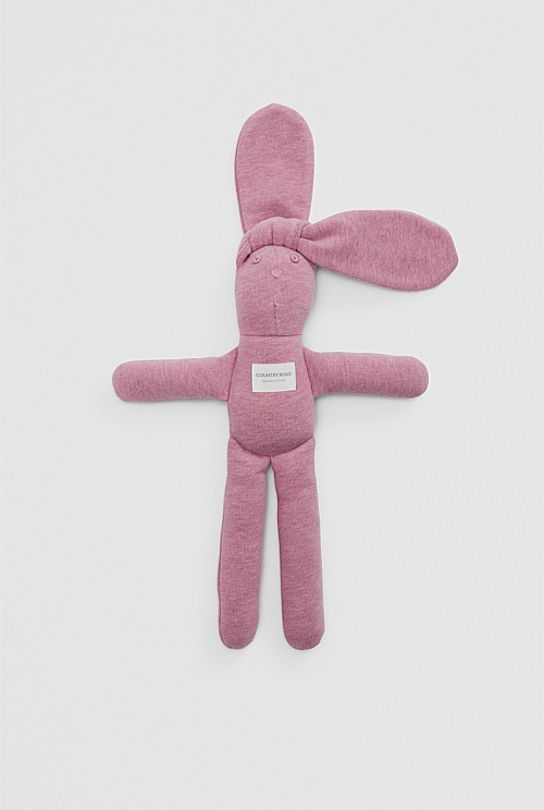 Organically Grown Cotton Blend Rib Stripe Bunny
