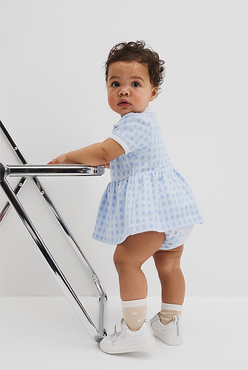 Organically Grown Cotton Polo Romper Dress