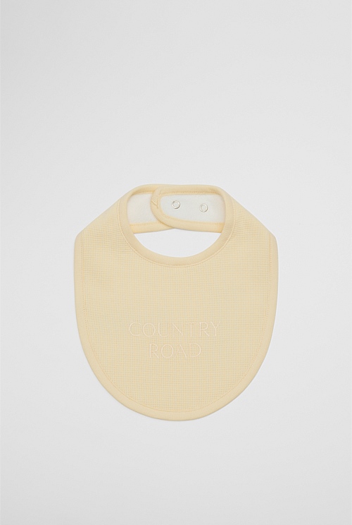Organically Grown Cotton Waffle Bib