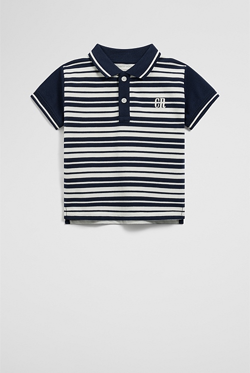 Organically Grown Cotton Country Road Logo Polo Shirt