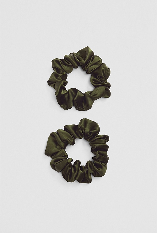 Silk Scrunchie Pack of 2
