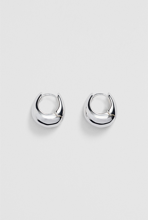 Small Bubble Hoop Earring