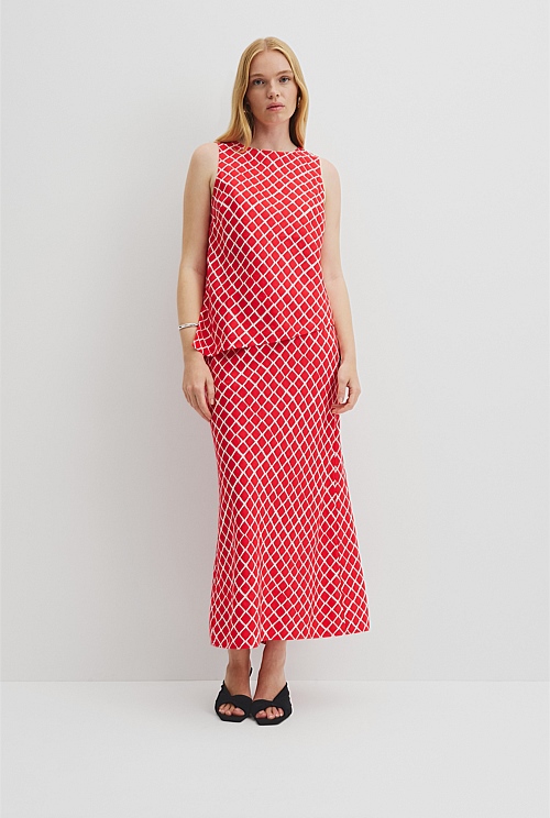 Print Asymmetric Tank Print Asymmetric Tank