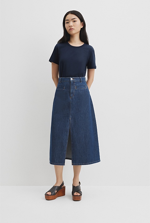 Split Midi Skirt