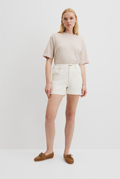 Denim A-Line Short