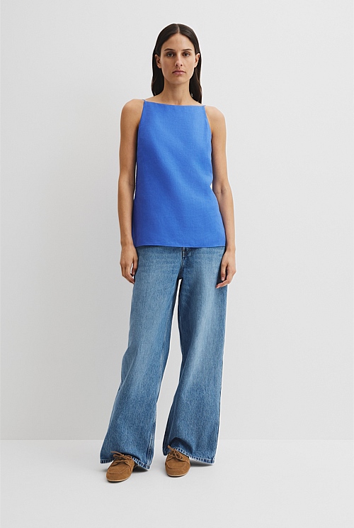 Organically Grown Linen Longline Cami