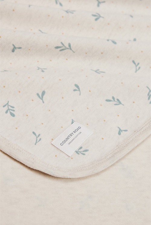 Organically Grown Cotton Blend Newborn Blanket