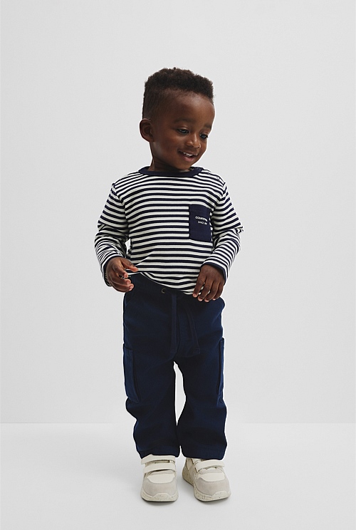 Australian Cotton Blend Relaxed Pull-On Pant