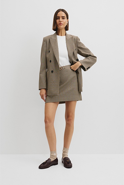 Wool Mini Skirt