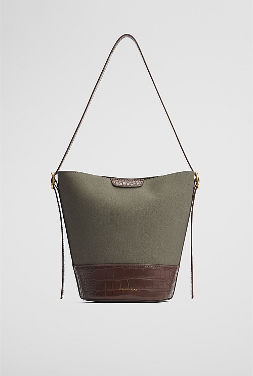 Structured Bucket Bag