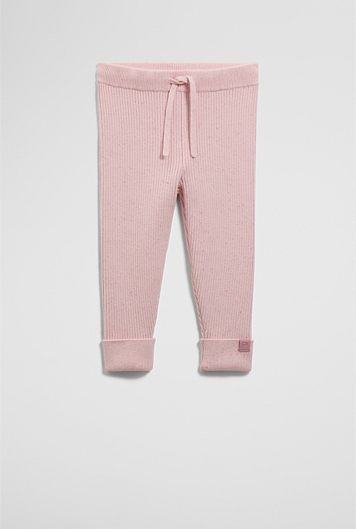Organically Grown Cotton Rib Knit Legging