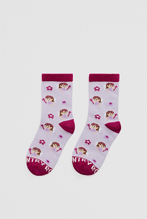 Organically Grown Cotton Blend Fairy Sock Organically Grown Cotton Blend Fairy Sock