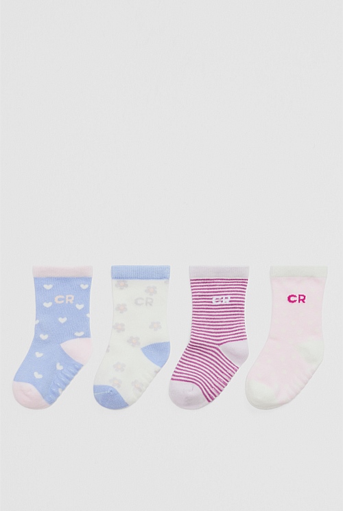 Country Road Baby Sock Pack of 4