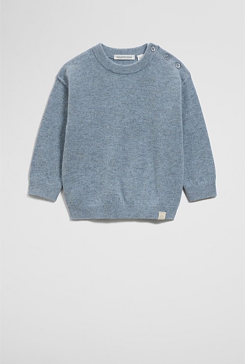 Merino Wool Cashmere Blend Knit